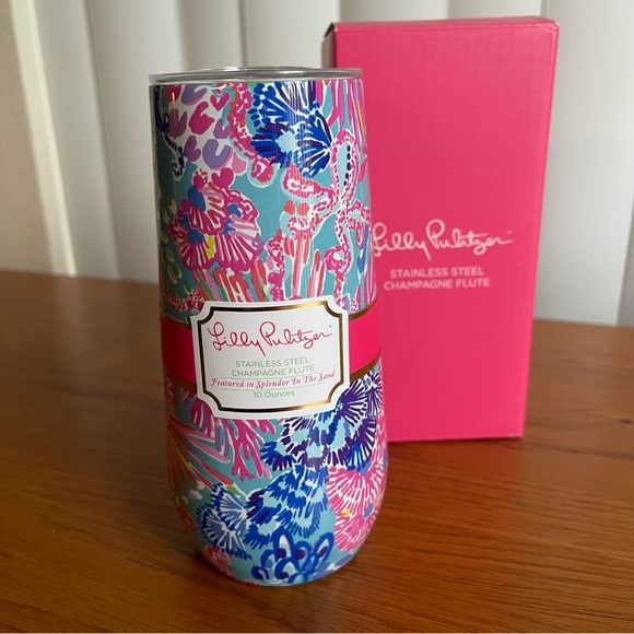 Lilly Pulitzer Other - Lilly Pulitzer Champagne Flute Splendor in the Sand
